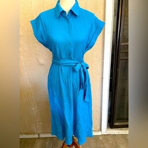 JODIFL Blue Button-Up Dress